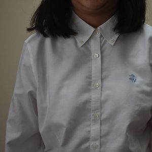 LIKE NEW Brooks Brothers white dress shirt 14